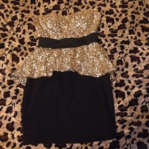 Peplum Mini Dress